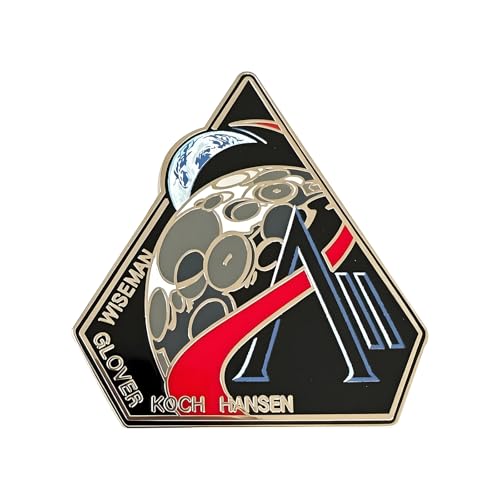 Artemis II Mission Patch Hard Enamel Pin 1.2 in Space Collectible