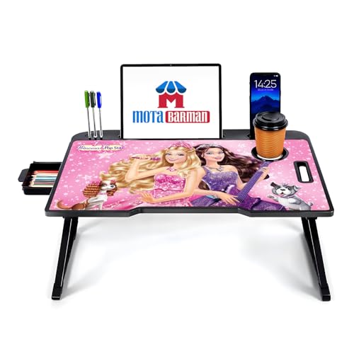 Image of Study Table Bed Table Premium Laptop Table /Foldable and Portable Wooden /Writing Desk for Office /Home /School (Barbee)