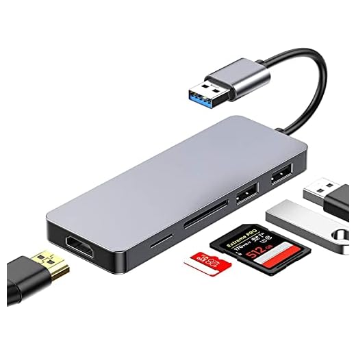 USB to HDMI Adapter,5-in-1 USB 3.0 to HDMI Converter HD 1080p for Monitor Desktop PC Laptop,SD/Micro SD Card Reader,2USB 2.0,Support Windows XP/7/8/10 [NO Support Mac,Linux,Vista,Chrome,Firestick]