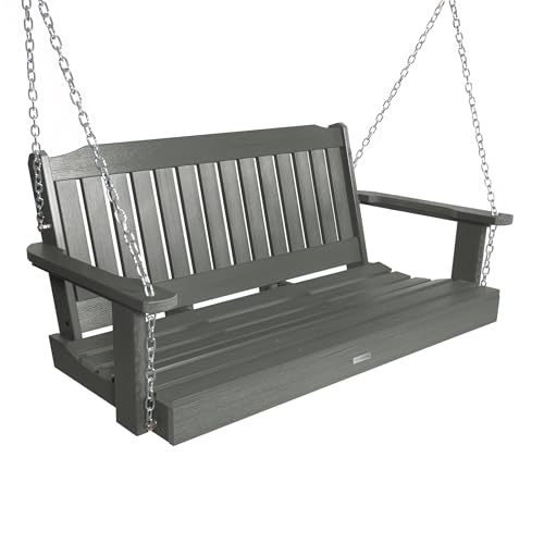 Image of highwood Lehigh Porch Swing, 4 Feet, Coastal Teak