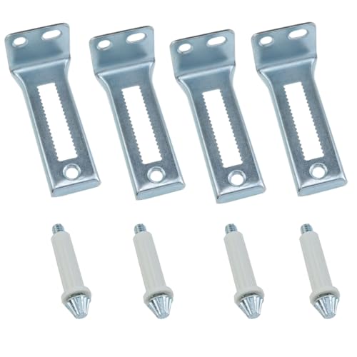 Kit de Herrajes para Puertas de Clóset Plegables (4 Juegos), para Reparación de Puertas Bifold, de Armarios, Deslizantes y de Garaje, Color Plata miniatura 1