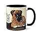 Farting Boxer Dog Mug by Pithitude - One Single 11oz. Black Coffee Mug