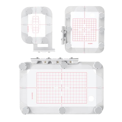 MagnaHoop Magnetic Hoop Set for Brother SE600 PE545 PE550D LB5500 SE700 SE725 PE535 SE400 PE525 PE540D PE500 SE625 SE630 SE425 Innovis Babylock, Metal Magnet Embroidery Machine Sash Frames (3in1-AM)