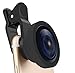 Fish-Eye Wide Angle Lens , Perfectday Clip 140° Fish-Eye Wide Angle Lens for iPhone 6s 6 Plus 5 5C 5S 4S iPad mini iPad Air 4 3 Samsung Galaxy S4 S3 Note Sony Xperia HTC ONE w/ Flat Camera
