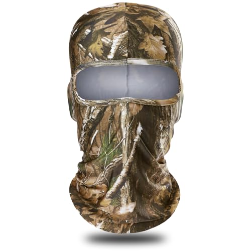 WTACTFUL Camouflage Face Mask, Camo Balaclava Face Mask for Hunting Hunter 1pcs
