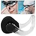 Keenso Waterproof Swimming Nose Clip Soft Silicone Training Sport Protection Nose Clip for Kids and Adults(Black)