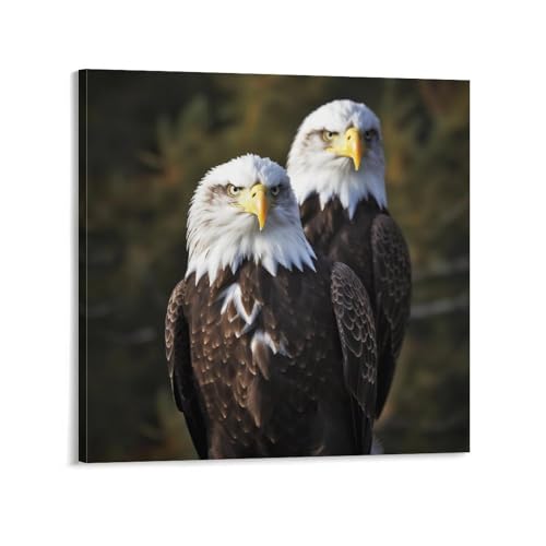 Toile abstraite tête d'aigle pour habiller un mur vide avec élégance