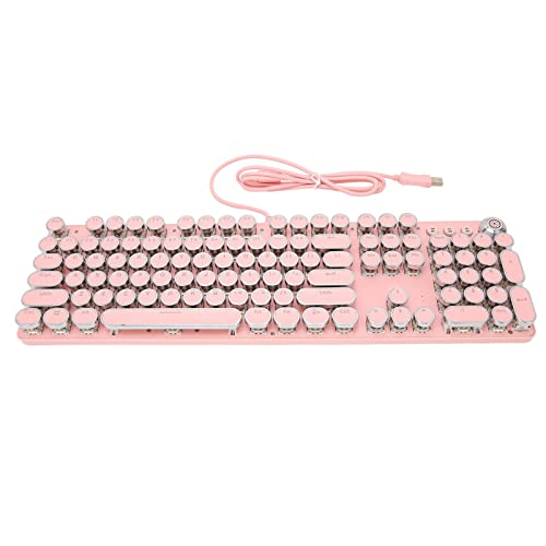 Tastiera meccanica tastiera gaming 2 colori iniezione modalità multi luce interruttore per ufficio per casa per gioco902-7 Punk rosa
