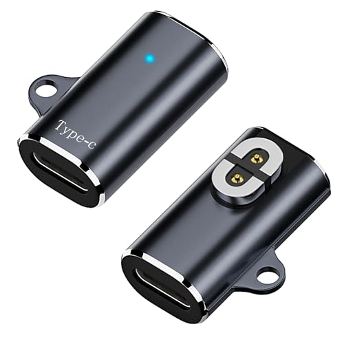 AreMe 2 Pack Type-C Magnetic Charger Adapter, USB-C Charging Converter