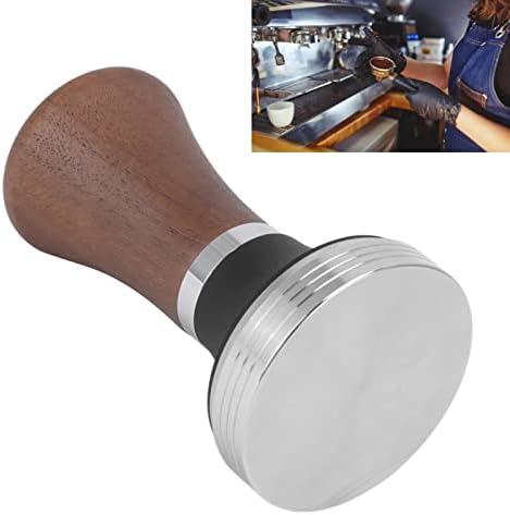 Ahgsup 51mm Coffee Press, Food Grade Stainless Steel Coffee Press with Ergonomic Polished Wood for Uniform Pressure and Consistent Extraction — view 2