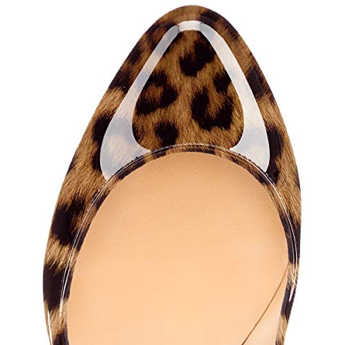 YODEKS Women's High Heel Pumps | Platform Stiletto Heels | Closed Toe Mary Jane Heeled Dress Shoes4