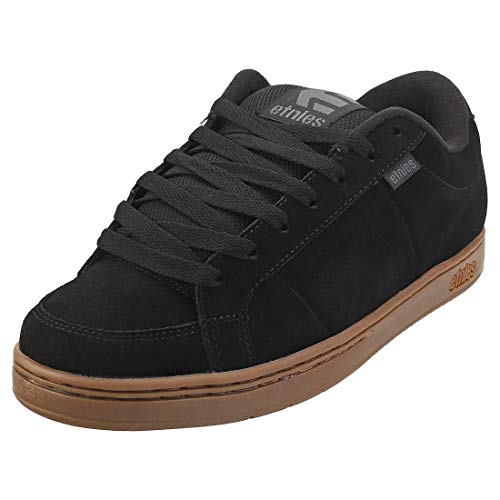 Image of Etnies Kingpin - Classic Skate Heritage Fashion Style with on-Trend Puffy Look, Reinforced Cupsole - Black /Dark Grey /Gum - 9.5