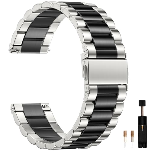 Bracelet GEAK en acier inoxydable ajustable, la maille métallique raffinée pour votre Garmin Venu