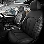 Car Seat Cover Custom Fit for 2020 2021 2022 2023 Hyundai Sonata Full Set Front Rear Seat Faux Leather Vehicle Cushion Seat Covers Accessories Black(Suitable for SEL Plus,Limited ,with armrests