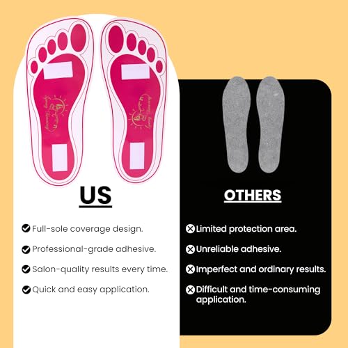 HeeStar 60 Pares (120 Pés) Descartáveis de Bronzeamento Rosa, Almofadas para Os Pés, Spray de Aerógr