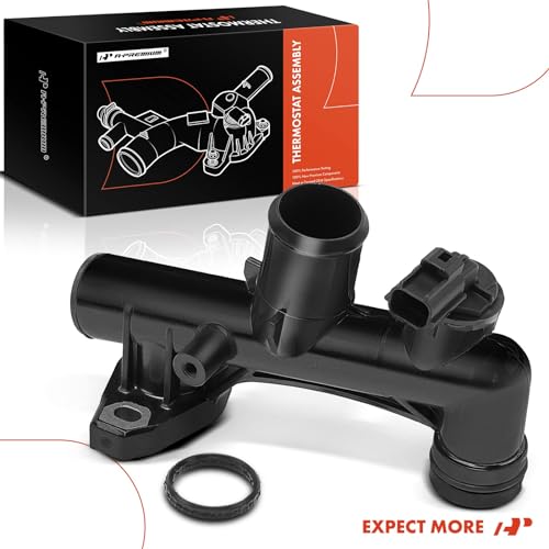 A-Premium Engine Coolant Water Outlet Thermostat Housing Assembly with O-ring & Sensor Compatible with Ford & Mazda & Mercury Models - Escape, Fusion, Taurus, Tribute, Mariner, Milan, Sable, 3.0L by A-Premium - Used condition - Image 8