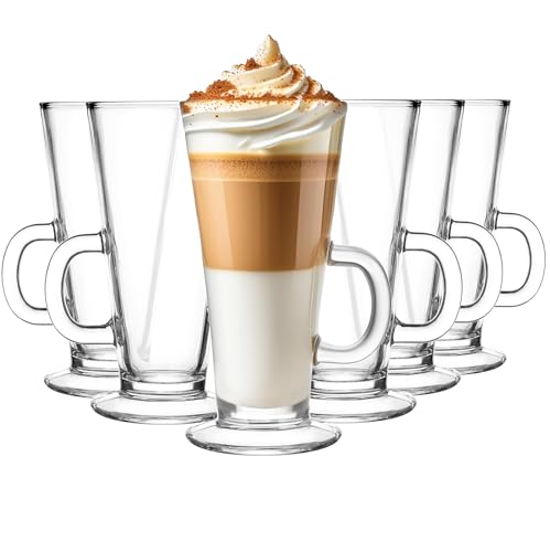 Glasmark KROSNO 1992 Vasos Conjunto De 6 Piezas 250 ml Café Con Leche Apto Para Lavavajillas Duradero Agua Jugos Bebidas