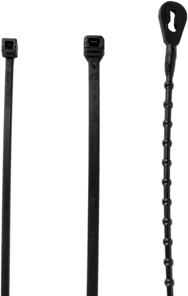Sunlite Reusable Nylon Cable Ties (Bag of 100), 8"