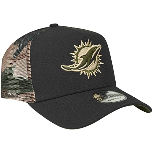 New Era Snapback Trucker Cap Miami Dolphins Wood Camo - vue 3