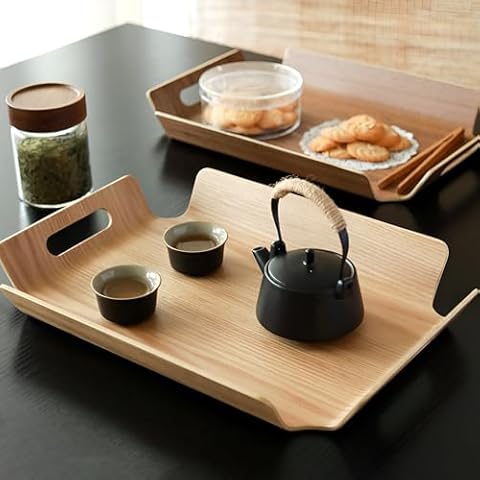 Portisher Natural Wood Tray Cover