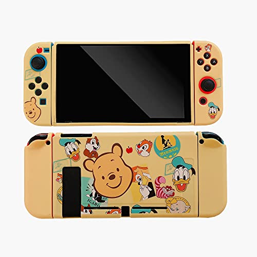 Nintendo Switch Disney Animation Strong Hard Wearing TPU Rubber Case Shell Protective Cover for Switch and Joy Cons Cover