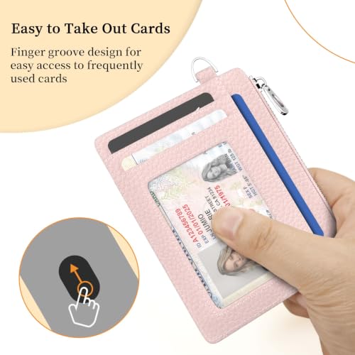 Image of Hancynir Minimalist Slim Wallet Women Credit Card Holder, RFID Small Cute