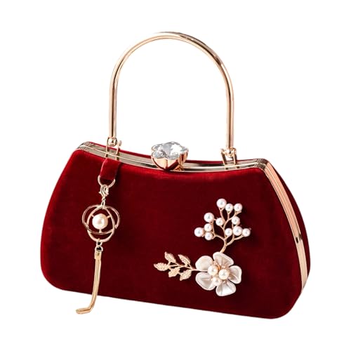 Sac à main pour mariage et soirée chic au motif floral délicat