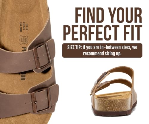 Image of Project Cloud Mens Sandals, 100% Genuine Leather Mens Slides (Heritage)
