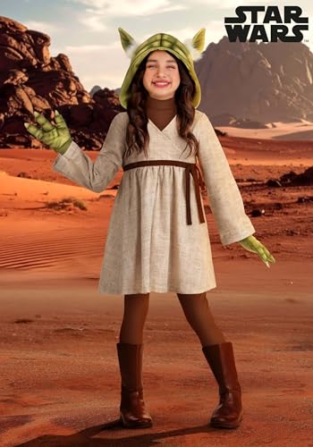 Disfraz Completo de Yoda para Niñas Talla Mediana miniatura 2