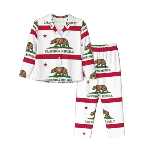 Pyjama 2 pièces pour femme dormir au quotidien ensemble manches longues contre le froid nocturne