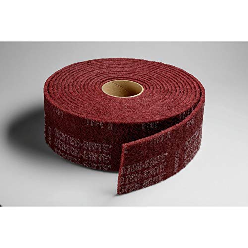 Scotch-Brite Clean and Finish Roll - Very Fine Grit Aluminum Oxide - Bulk Abrasive for Metal Finishing and Blending - 4