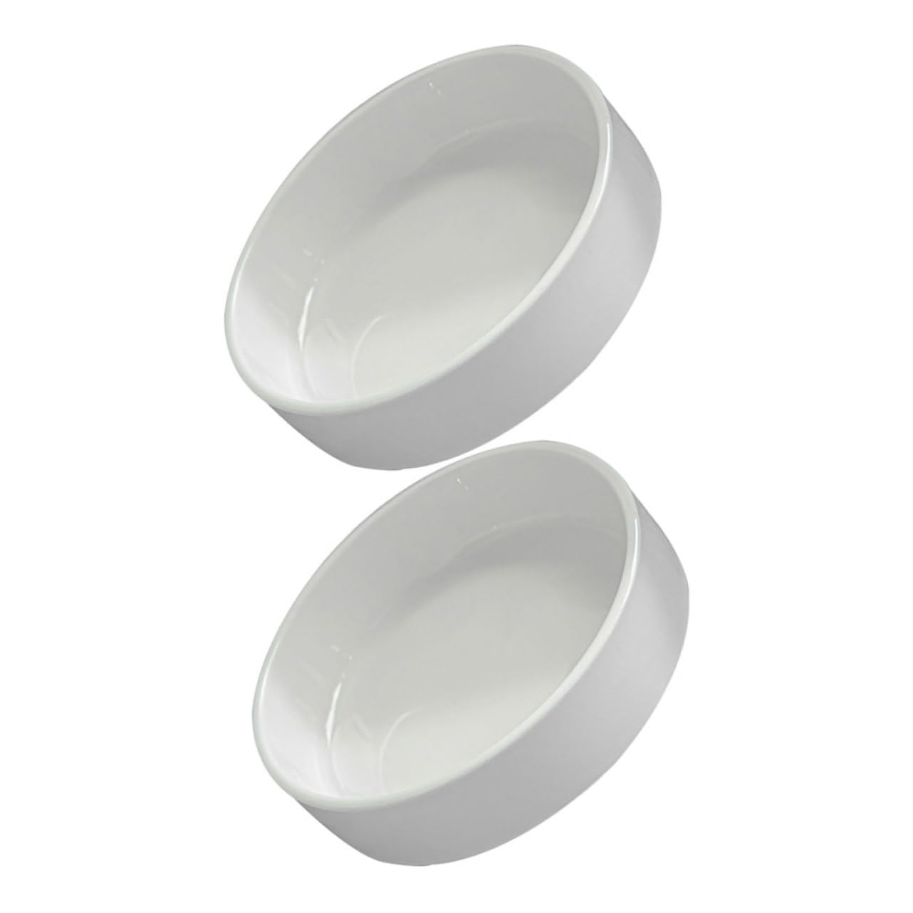 VINTORKY 2pcs Ceramic Flower Pot Saucer Durable Water Tray for Potted Plants Thick Flowerpot Holder Plate for Home Gardening and Decoration Drip Trays for Indoor Use