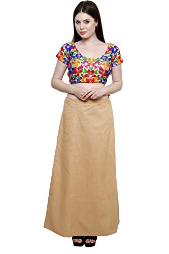 Image of Pistaa combo of 3 Women's Cotton Best Indian Readymade Inskirt Saree petticoats