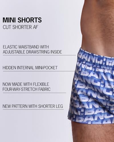 Bang Men's Swimwear - Mini Shorts - Quick-Dry All-Use Premium Beach Trunks Square Cut4