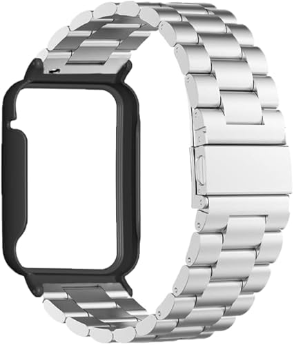 Miniatura 3 de Senter Correa de acero inoxidable de tres cuentas de liberación rápida para reloj inteligente Huawei Band 7 Pro