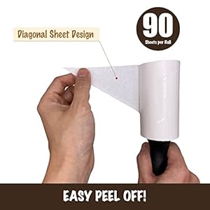 Lint Rollers for Pet Hair, Lint Remover Clothes Garment Sticky, Dog Hair Remover Cat Hair, Animal Hair, Pet Fur, Dust Cleaner Lint Brush 360 Sheets