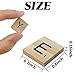 GXXMEI 600PCS Wooden Tiles, Letters for Crafts, Making Alphabet Coasters, Wooden Letter Tiles, A-Z Capital Letters for Crafts, Spelling, Crossword Game