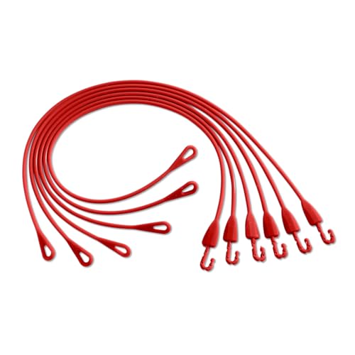 3 Pagen Pinzas para enrollar rollos de carne y repollo, reutilizables, fáciles de trabajar, aptas para lavavajillas y 100% aptas para alimentos, juego de 6 unidades de silicona en color rojo