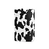 One Bear Fashion Laundry Basket Christmas Cute Cow Black and White Print Foldable Large Laundry Hamp