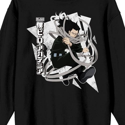 My Hero Academia Aizawa Adult Black Crew Neck Long Sleeve Sweatshirt2