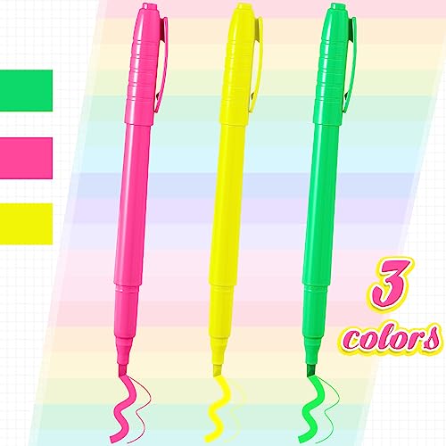 Seajan 120 Pack Highlighters Assorted Colors Highlighter Markers Chisel Tip Highlighter Pens Quick Drying Markers Bulk for Adults Home Office Supplies(Bright Colors)