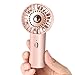 Odoland Ventilateur Portable Ultra Léger, Mini Ventilateur à Main 3 Vitesses Vent Fort, Ventilateur Poche USB Rechargeable Charge Rapide, Petit Ventilateur pour Voyage Bureau Maison, Rose