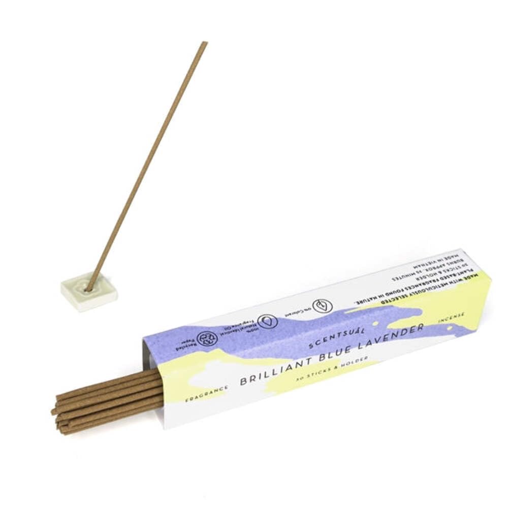 Amazon.com: SCENTSUAL Incense - Brilliant Blue Lavender 30 Sticks