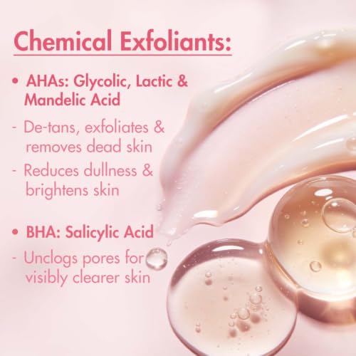 Image of mCaffeine Dual Action Guava De-Tan Body Scrub with 5% Natural & Chemical Exfoliants | Glycolic, Lactic & Salicylic Acid | Reduces Tan & Brightens Skin | Fruity, Guava Fragrance - 175g