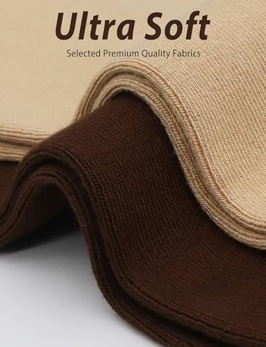 Image of Womens Viscose Bamboo Crew Socks Thin Casual Ultra Soft Colorful Above Ankle Socks Breathable Comfortable 3 /6 Pairs
