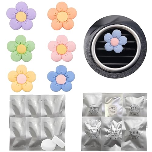 ZWWOGE 6 Pezzi Car Aromaterapia Diffusore,deodorante per auto,profumatori auto,profumatore macchina,accessori auto donna,profumi auto,per Auto Ciondolo per Interni d'Auto Con sostituzione ZWWOGE 6 Pezzi Car Aromaterapia Diffusore,deodorante per auto,profumatori auto,profumatore macchina,accessori auto donna,profumi auto,per Auto Ciondolo per Interni d'Auto Con sostituzione