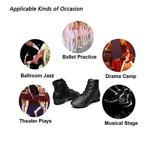 MSMAX Leather Jazz Dance Shoes Ballet Practice Performa Sneakers for Kids4