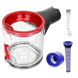 Set di Accessori per il Coperchio Inferiore del Contenitore per Dyson V7 V8 SV10 SV11, Inclusi Prefiltro, 1 Postfiltro e 1 Spazzola per la Pulizia per Ricambi per Dyson V7 V8