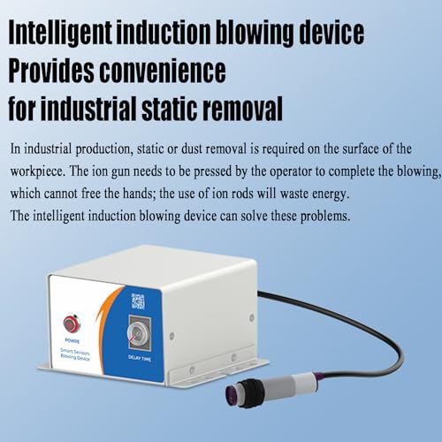 Jonizujący pistolet sprężonego powietrza, jonizator antystatyczny z automatycznym urządzeniem do przedmuchiwania indukcyjnego do przemysłowego usuwania ładunków elektrostatycznych