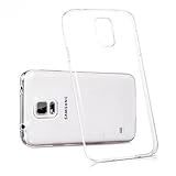 iCoverCase Compatible with Samsung Galaxy S5 Case, Ultra-Thin Silicon Back Cover Clear Plain Lightweight Protective Soft TPU Rubber Skin Case for Samsung Galaxy S5 i9600